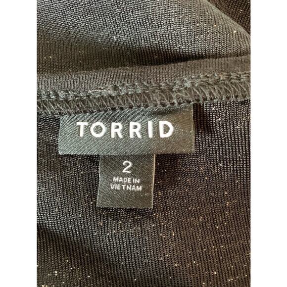 Torrid sequin camisole black size 2 shimmery sparkles - Picture 2 of 9